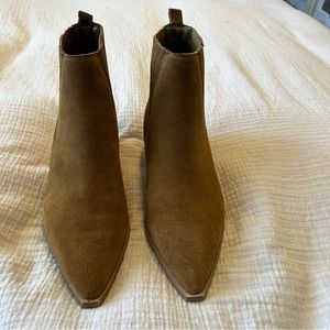 Marc Fisher Pointed Toe Suede Bootie